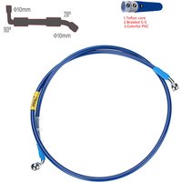 400mm-2400mm Brake Hose Hydraulic DOT Line Cable 10mm 28° 90° Banjo for Suzuki Kawasaki Yamaha Pipe Line Braided oil hose