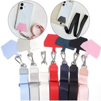 1 Pc Adjustable Polyester Long Neck Straps Crossbody Phone Lanyard with Tether Tab For Anti-lost Keys Phone ID Badge Holder