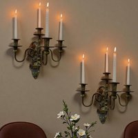 Wall Candle Sconce Holders Wall Mounted Metal Candle Holders for Home,Living Room,Dining Room,Rustics Farmhouse Home Decors