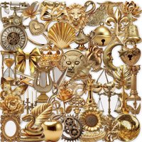 50-100PCS Vintage Metal Stickers Waterproof Transparent PET Journal Supplies for Guitar Notebook Laptop Phone Scrapbook Gift