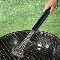 Grill Brush and Scraper Best BBQ Cleaner Perfect Tools for All Grill Types Barbecue Accessories Stainless Steel Cleaning Brush