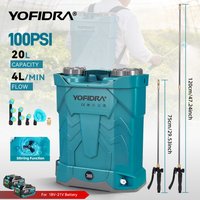 Yofidra 20L Hochdruck-Elektrosprüher Vollautomatischer Rucksack-Lithium-Akku Landwirtschaftlicher Garten-Bewässerungssprüher