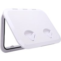 Marine Deck Access Hatch 17.3x12.4in 180° Openning Heavy Duty Non Slip Rectangular Boat Deck Hatch Lid Marine Deck Access Hatch