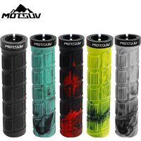 AliExpress NONE Bicycle Grips MTB Bike Handbar Grip Rubber Non-slip Aluminum Alloy Lockring Corrugation Shockproof Waterproof Cycling Accessory