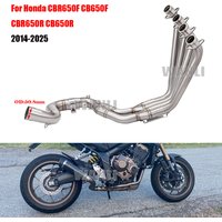 Motorcycle Exhaust System Stainless Front Pipe Escape 51mm Slip On Tube For Honda CBR650F CB650F CBR650R CB650R 2014 - 2025