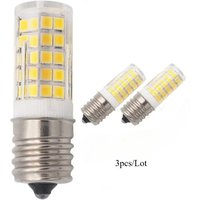 Melery LED Bulb Illuminator E17 Microwave 6W AC 110/220V SMD Ceramic Equivalent 60W Incandescent Cerami Warm/Cold White 5PACK