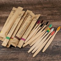 Bamboo Toothbrushes Soft Bristles Toothbrush Eco Friendly Biodegradable Wooden Handle Teeth Whitening Brush