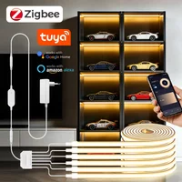 Smart Zigbee COB Neon LED Strip Kit 1-6PCS Silicone Tube Waterproof Work with Alexa Google Home Tuya APP Group Dimming