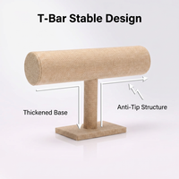 1 Pcs T-shaped Bracelet Stand Bracelet And Necklace Display Stand Watch Storage Stand Desktop Vertical Jewelry Stand