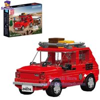 Mould King Mini Car 126P Maluch Outdoor Adventure MOC 24074 Model 393PCS Splicing Assembly Building Blocks Brick Toys Gift