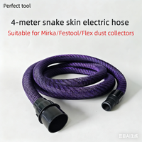 Non-original 4m Nylon Snake Skin Vacuum Hose - Compatible with Festool, Fits Mirka Dust Collector, High-quality Dust Accessory,