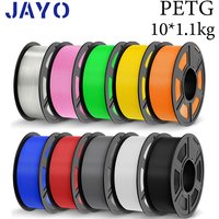 JAYO petg Filament PETG 1.75mm 10Rolls Neatly Wound Toughness no bubbles 3D Printer Filament for FDM Muticolor Fast delivery