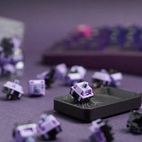 HMX Blackberry Silent Switch Linear 42g 5 Pins POM+TPE Pre-Lubed For Mechanical Keyboard MX Switches Hot Swap Gaming Keyboard ํค์บก