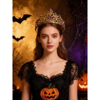 1Pcs Water Diamond Alloy Crown Wedding Dress Accessory Princess Bride Headwear Cake Decoration Fairy Tale Party Theme