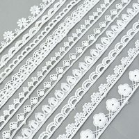 5Yards Quality White Lace Trim Ribbon Tape 10-40mm Lace Trim DIY Embroidered Handmade Clothes Sewing Lace Fabric Ribbon Crafts