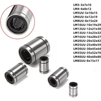1/2/10pcs LM8SUU LM3/4/5/6/8/10/12/13/14~40UU Linear Bearings Linear Bushing For CNCLinear Shaft 3D Printer Parts
