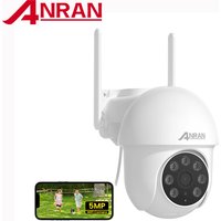 ANRAN 2,4G&5G WLAN-Kamera Sicherheitskamera 24/7 Aufnahme Vollfarbige Nachtsicht PTZ 2-Wege-Audio Automatische Verfolgung Lokaler Alarm
