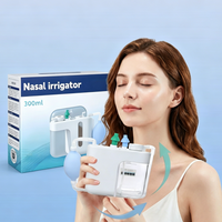 Painless Nasal Irrigator with Salt Packets Sinus Rinse System for Adult Kids Allergy Relief Nasal Care Professional