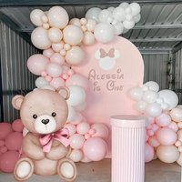 60/90cm Pink Bear Cutouts for Baby Shower Cute Teddy Bear KT Board Party Bakcdrop DIY Decor Birthday Party Gender Reveal Decor