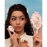 Flower Know Bunny Garde Series Compact Handheld Mirror Portable Cosmetic Makeup Mirror