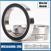 4Pcs 30406-2RS 30x40x6 MR30406-2RS ABEC-3 Bicycle Bearing 30*40*6 bearing MH3040H6-2RS Thin Wall Bearing Shielding Ball Bearing