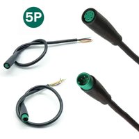 AliExpress NONE 5-Pin M6 Extension Cables Waterproof Connector Julet Cable Mini Base For Ebike Display Female Male Electric Bicycle Parts