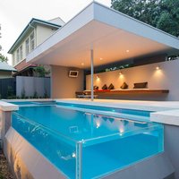 HUASHUAITE Outdoor 80mm 800mm Swimming Pool Panel Clear Acrylic Container Plastic Sheet Manufacturer For Swimming Pool