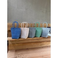 Handcrafted Beach Fashion Women's Handbag Woven Bag Portable Summer Vacation Tote Bag Waterproof Shoulder Bag Dual Handle