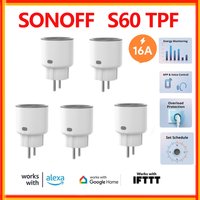 SONOFF S60 Wifi Smart Plug With Energy Monitor Smart Home Module Timer Wireless Smart Socket Via EWeLink APP Alexa Google Home