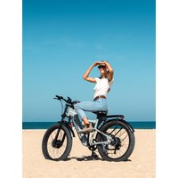 AliExpress Shengmilo S600 Electric Bike For Adults 2000W Dual Motor 48V 17.5AH Battery 26 Inch Fat Tire E bike Electric Bicycle Full Suspension Mountainbike Moped