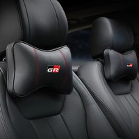 For GR Logo Car Seat Belt Shoulder Cushion Headrest Neck Support Pillow For Toyota GR Gazoo Racing RAV4 Prius TRD Corolla Yaris