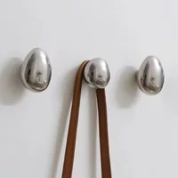 1pcs Ceramic Solid Ceramics Wall Mounted Coat Hooks Colorful Clothes Hangers with screws Cabinet Knobs Cute Raindrop Wardrobe