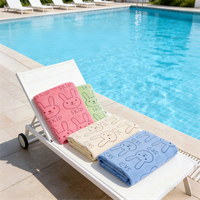 Microfiber Kids Cartoon Bath Towel – Quick-Drying, Absorbent & Soft Baby Swimming Blanket