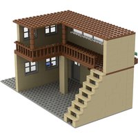 Cozy House City Street View Building Kit PUBG Figure Mini Military Architecture Accessories MOC Block Bricks Boy Toys Brinquedos