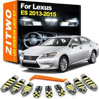ZITWO 15Pcs Car LED Bulb Interior Light Kit For Lexus ES ES350 ES300h ES250 2013 2014 2015 Door Courtesy Sun Visor Trunk Lamp