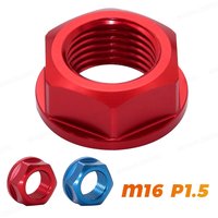 M16XP1.5 Front Axle Nut Bolt For Yamaha YZ125 YZ250 2005-2021 2020 YZ250F YZ450F YZ125X YZ250X WR250F WR450F WR250R WR250X YZ WR
