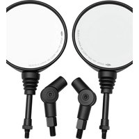 AliExpress RYSJM 1 Pair Universal Folding Round Motorcycle Side Rearview Mirrors Anti-fall 10mm Bike Rear View Mirror For Scooter E-Bike Safety