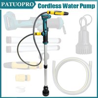 21V Cordless Pool Water Pump Portable Aluminum Alloy Pole Water Transfer Submersible Pond Pump For Makita 18V Battery