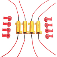 4PCS 50W 6 Ohm LED Load Resistor Indicator Ballast Flash Rate Relay for Car Turn Signal Bulbs