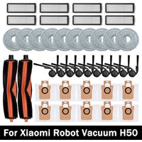 For Xiaomi Robot Vacuum H50 Vacuum Cleaner Replacement Accessories Main Side Brush HEPA Filter Mop Cloths Dust Bag Spare