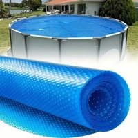 Premium Heavy Duty Round Pool Solar Blanket Insulation Cover for Swimming Patio Lawn Garden Winter Summer Spa Pond