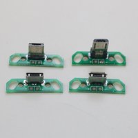 For Micro Data Charging Cable Jack Test Board with Pin Header 90 Degree Micro USB Female Male connector
