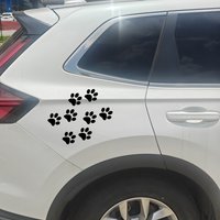 11.4X11CM Car 3D Vinyl Decals Decor Motorcycles Decoration Stickers and Decals Car Stickers Cat Paw Print Sticker Accessories