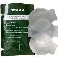 Vent Chest Seal Life-Saving Wound Care for Emergency or Tactical Situations Advanced Adhesive Sterile Transparent Lightweight