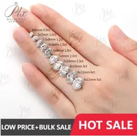 Wholesale Loose Moissanite 3x5-13x18mm Free Girdle D Color VVS1 Clarity Oval Cut with GRA Certificate Diamod Test Positive Beads