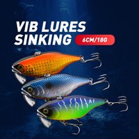 Johncoo 6cm18g Fishing Lure VIB Lure Sinking Fishing bait ,Winter Lure Ice Bottom fishing bait