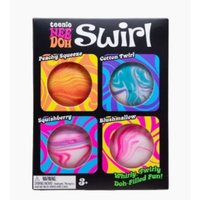 New 4-piece Swill NeeDoh Youth Pressure Ball Super Soft Plastic Sensory Toy Adult Office Stress Relief Toy Gifts