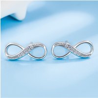 925 Sterling Silver Brilliant Love Stud Earrings for Women Girl Ear Studs Fine Jewelry Fashion Luxury Anniversary