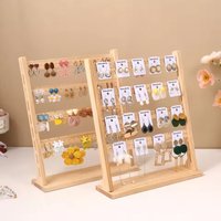 4-tiers vertical detachable jewelry display stand for tabletop dresser, bracelet, necklace, earring hanging rack