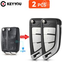 KEYYOU 2PCS For Volkswagen Passat B5 B6 Golf 4 5 6 Polo Touran Remote Car Key For VW Seat Skoda Jetta CC Beetle Bora Octavia MK4